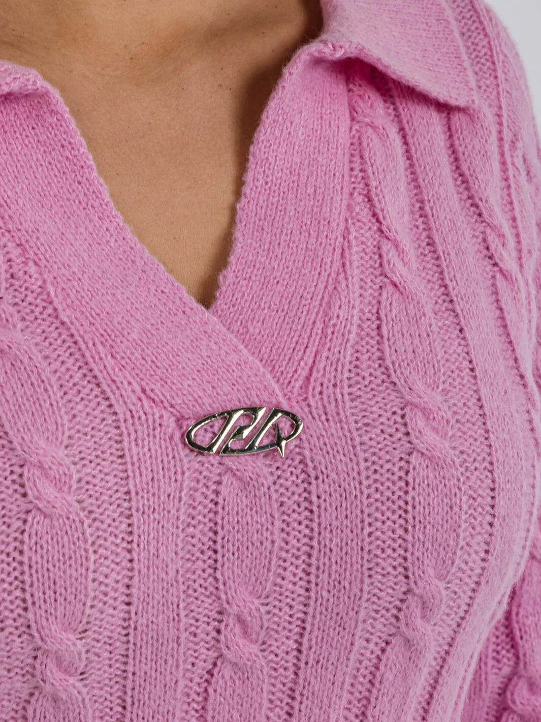 Graceful Sweater Mini Dress Pink