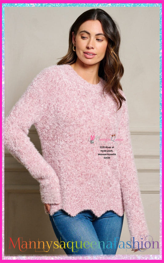 Long Sleeve Sweater Pink