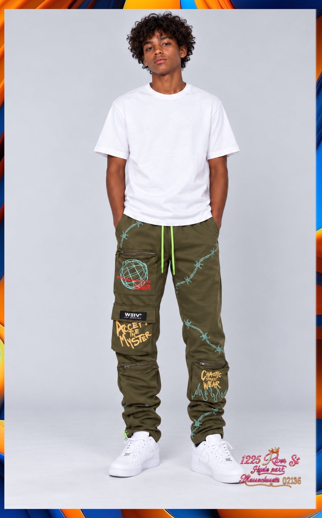 Pouch Cargo Jogger Pants olive