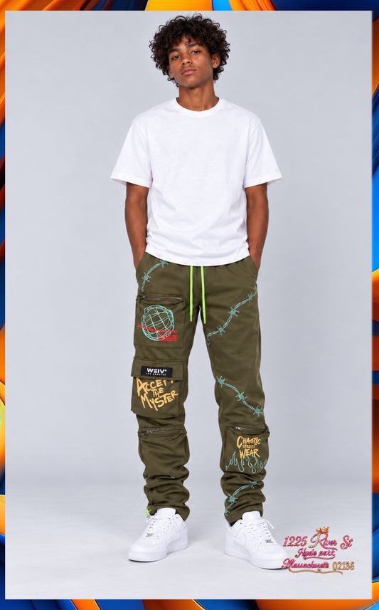 Pouch Cargo Jogger Pants olive