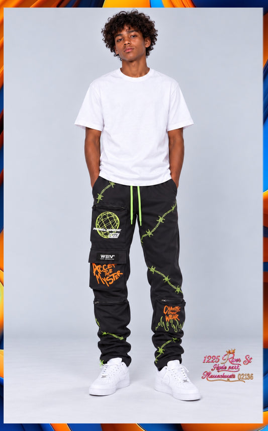 Pouch Cargo Jogger Pants Navy