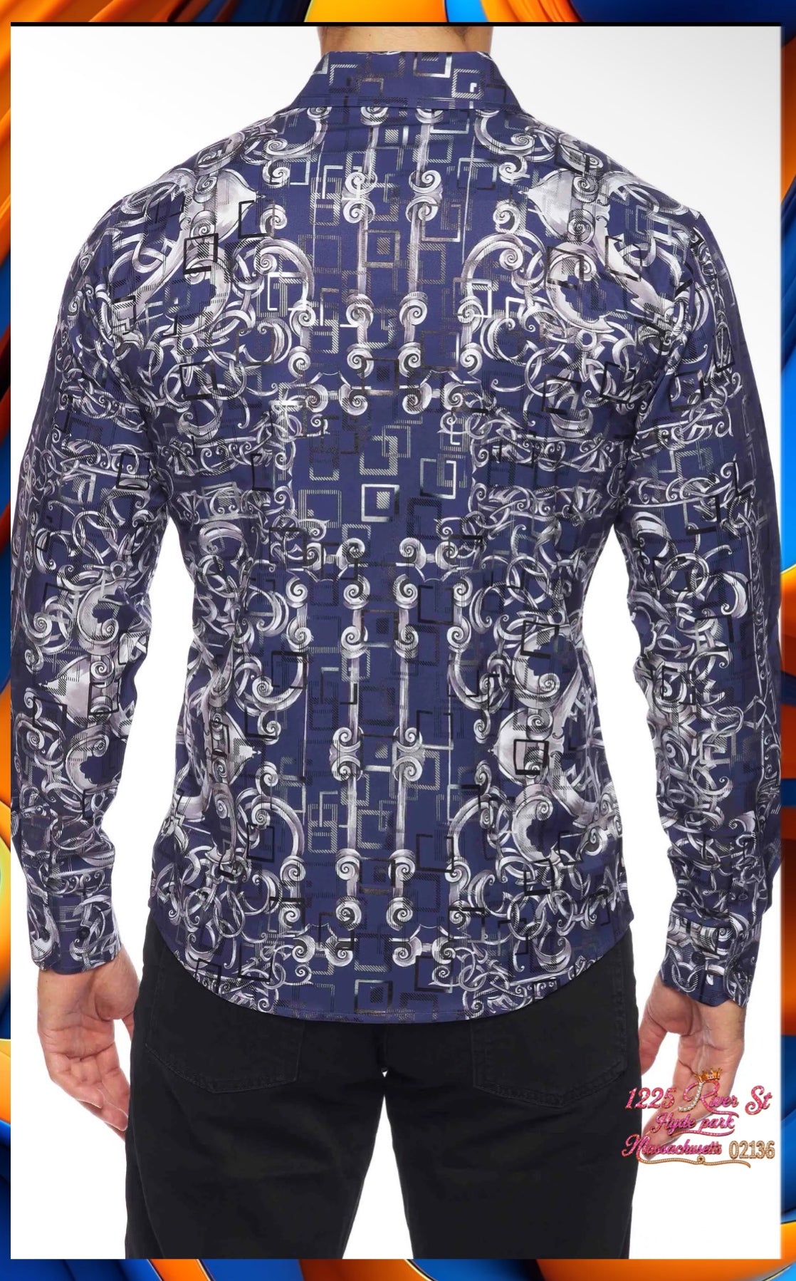 Brand Printed Silk Like
Shirts 03