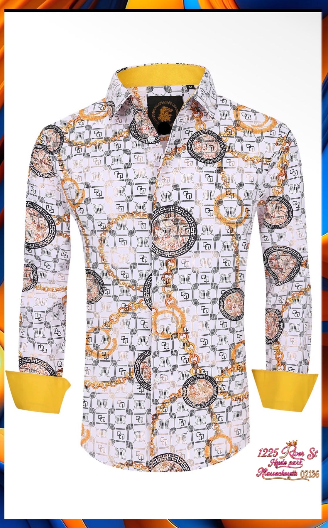 Brand Printed Silk Like
Shirts 04