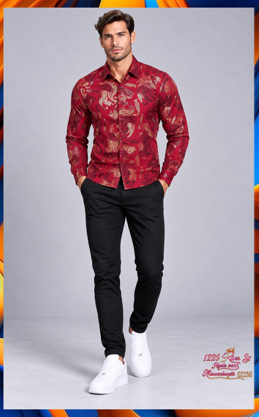 Brand Printed Silk Like
Shirts 06