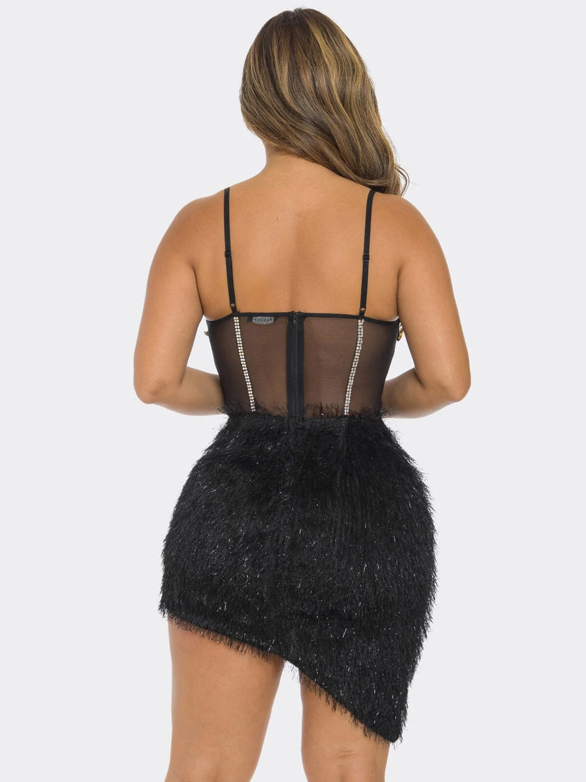 Starlight Jewel Mini Dress Black
