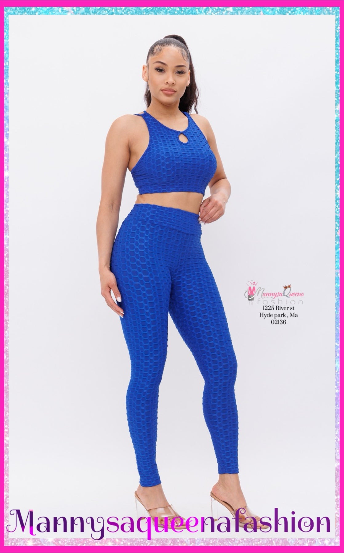 BLUE LEGGINGS SET