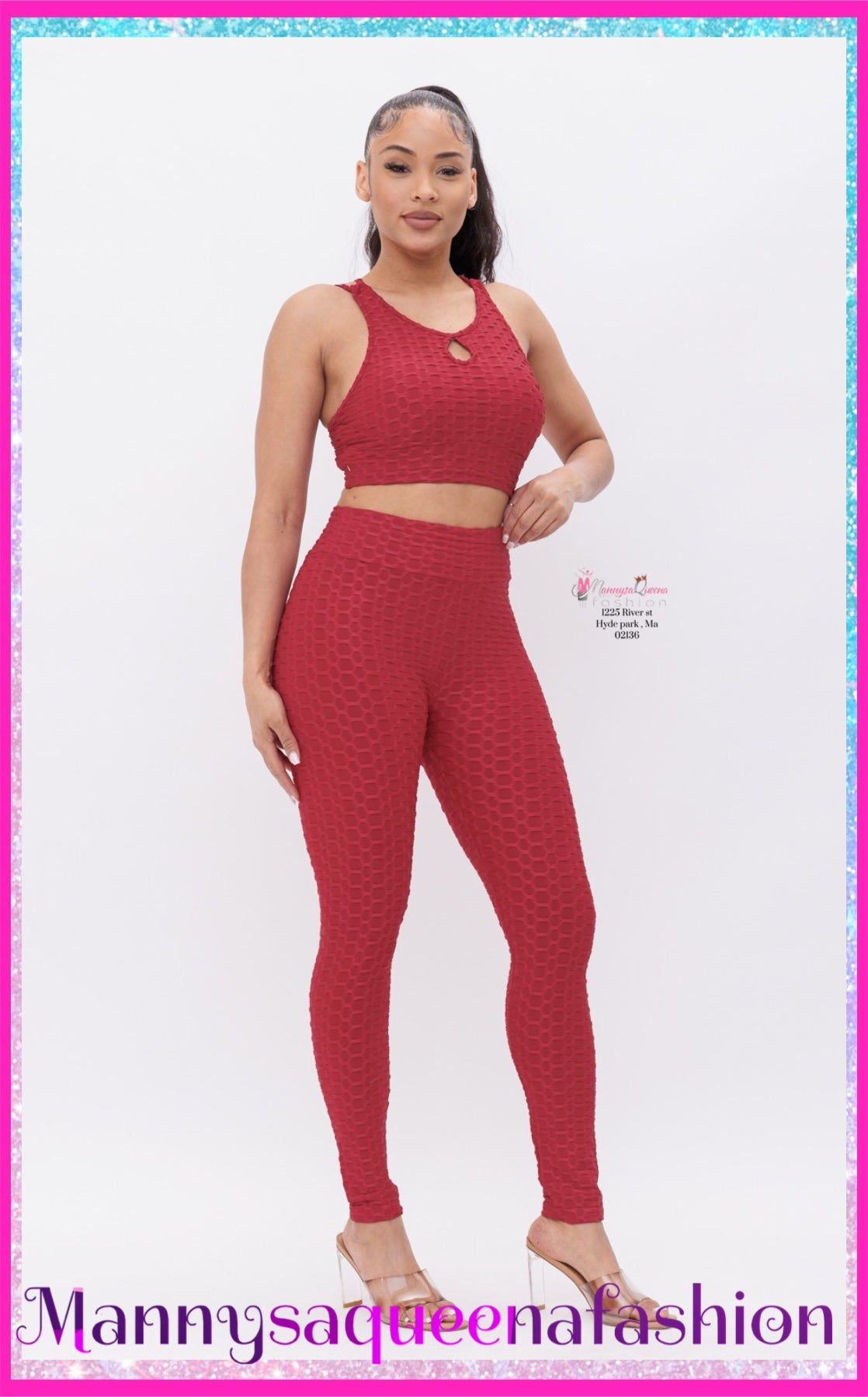 RED LEGGINGS SET