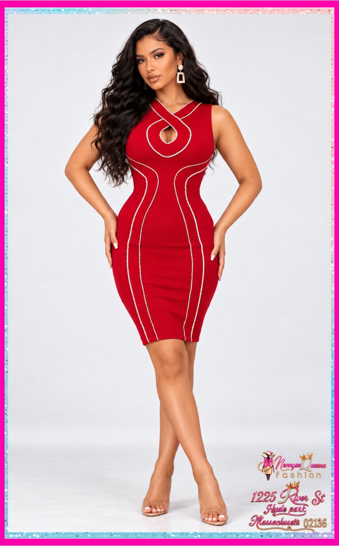 Signature Spark Dress Red