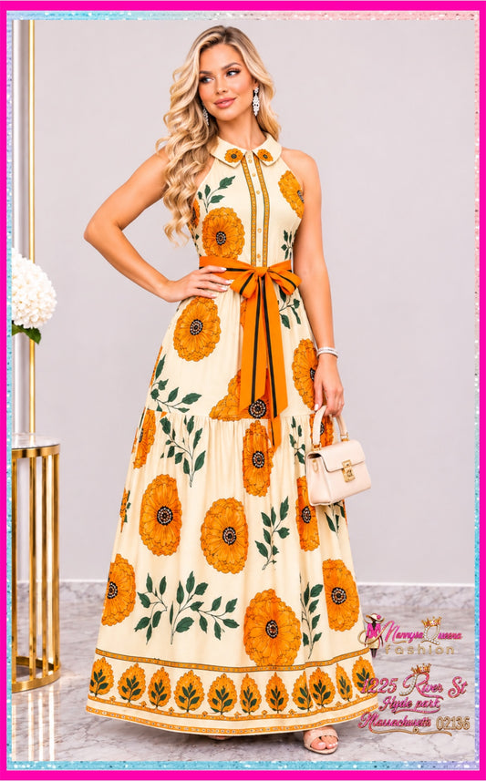 Floral Print Maxi Dress