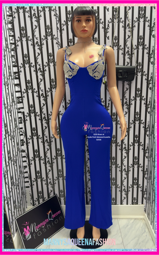 Wings of Wonder Jumpsuit Royal Blue