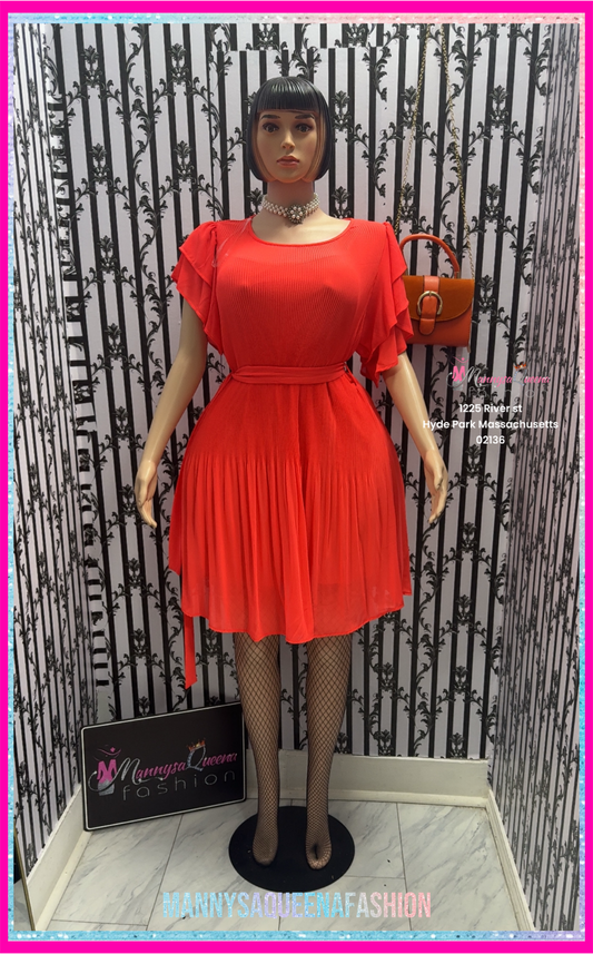 Orange Plus Dress
