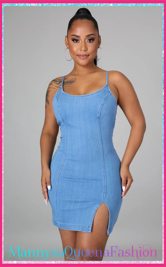 Ayisha Mini Dress Blue