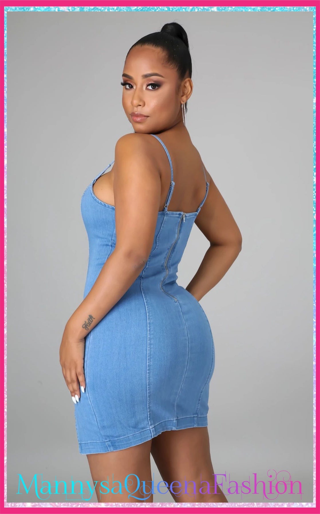Ayisha Mini Dress Blue