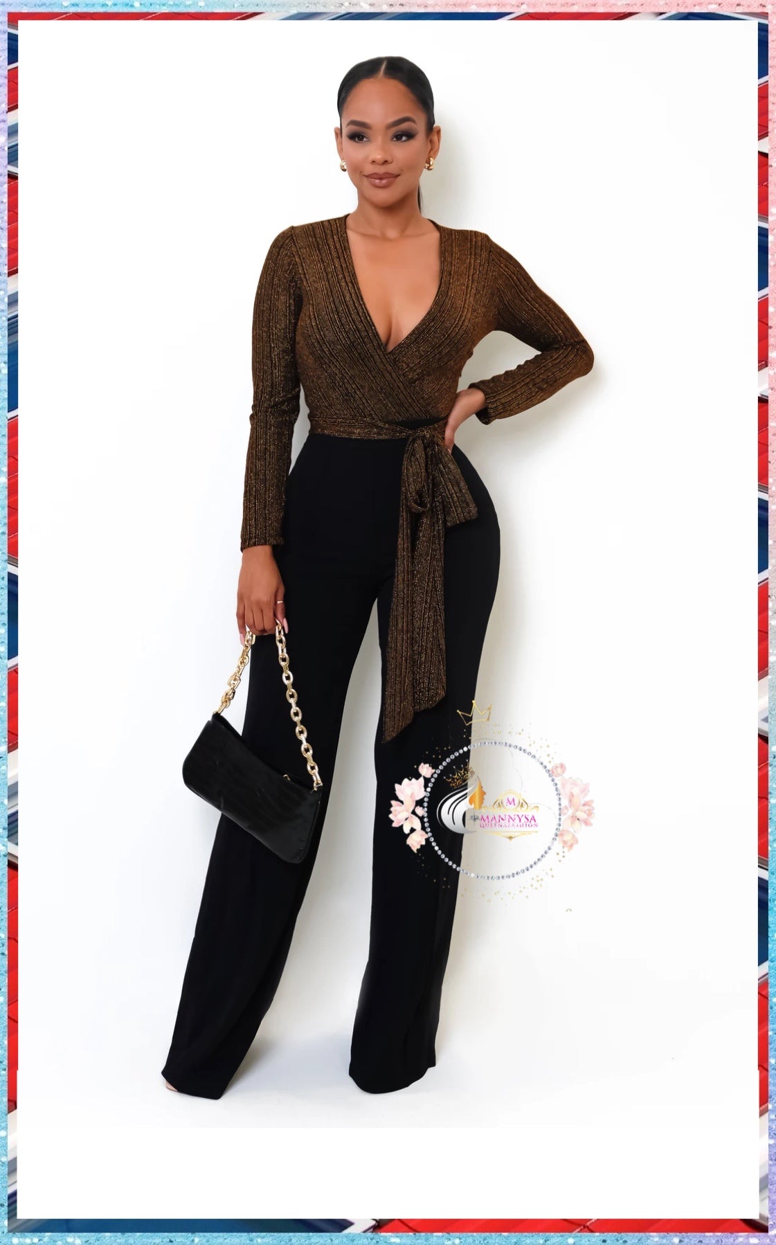 Shine Brighter Jumpsuit - Copper