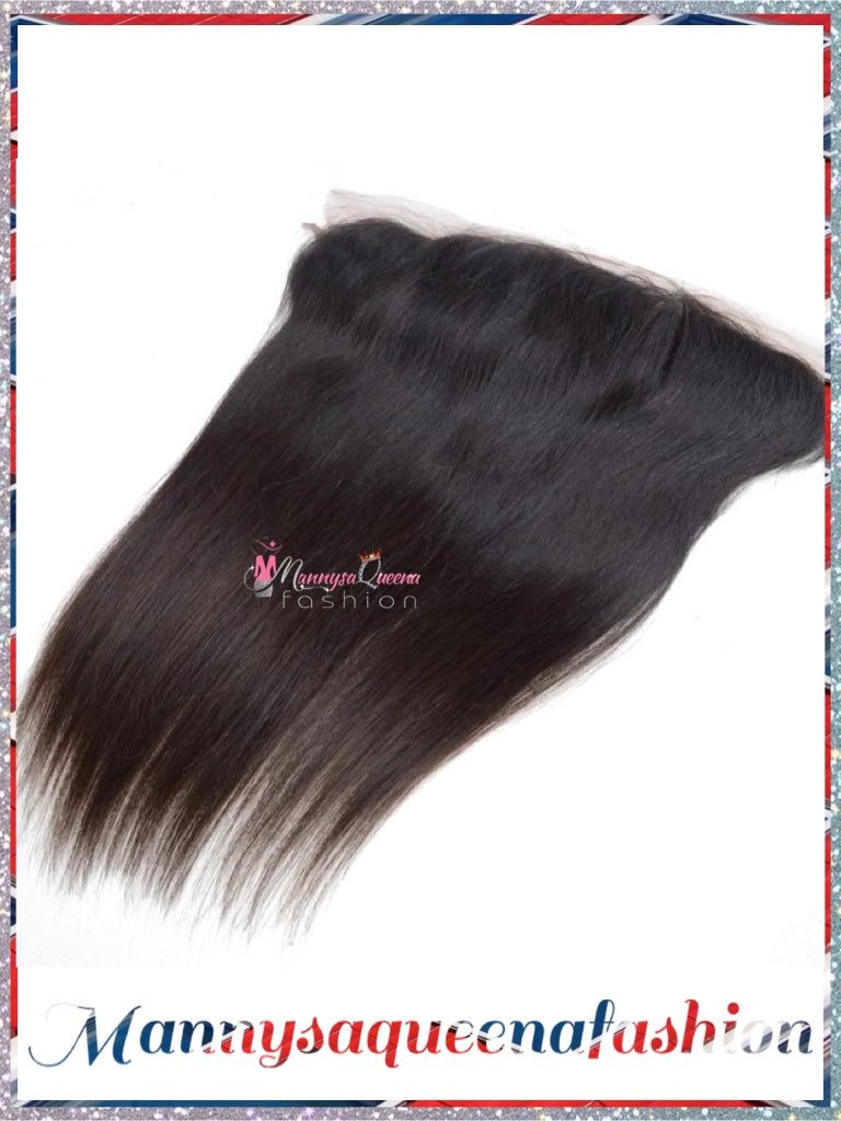 Brazilian Straight Hair Lace Frontal 13 By 5 Natural Colo